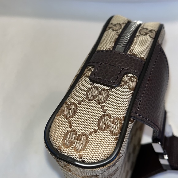 NWT Gucci Brown Original GG Canvas Waist Small Waist Pouch - Picture 5 of 9